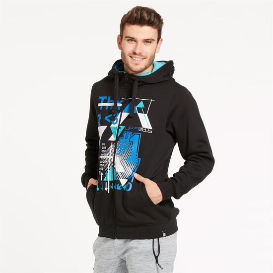 Sudadera Capucha UP BASIC Negro Hombre