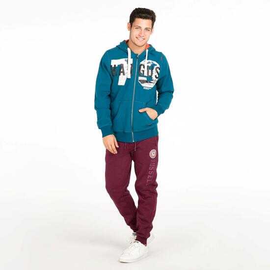 Sudadera Capucha Hargus Azul Hombre
