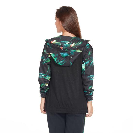 FILA Sudadera Negra Estampada Mujer