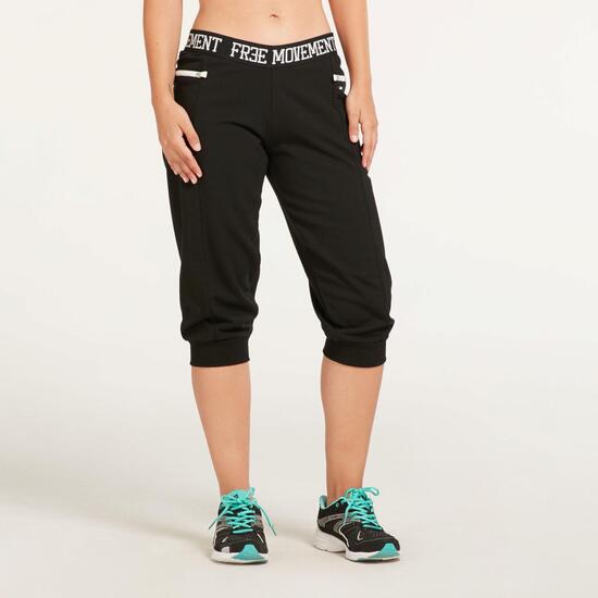 Pantalón Pirata ILICO Negro Mujer