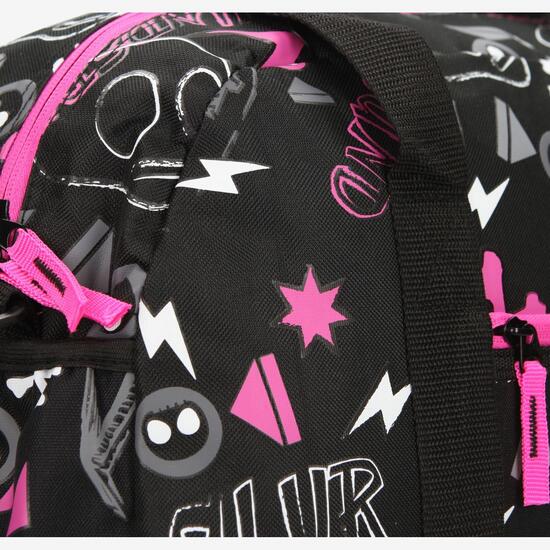 Bolsa Deporte SILVER Mediana Estampado Negro