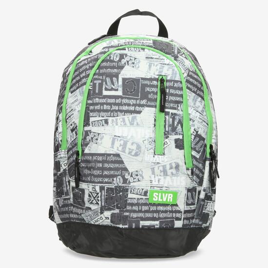 Mochila para Portátil SILVER Estampada Gris