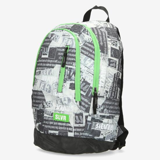 Mochila para Portátil SILVER Estampada Gris