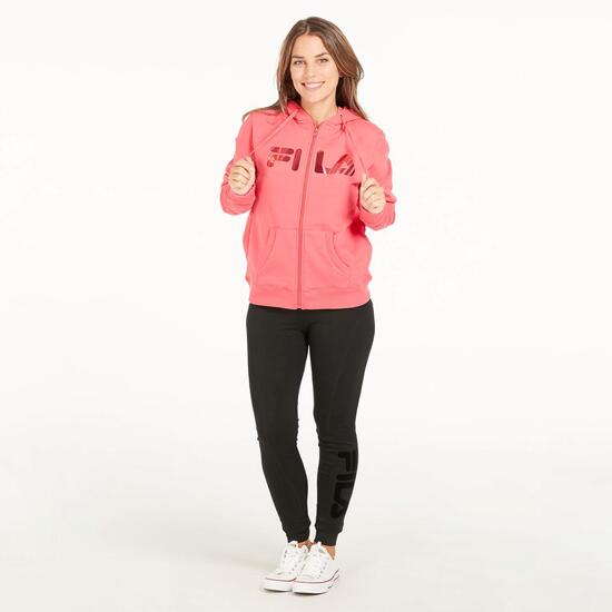 FILA Sudadera Felpa Fucsia Mujer