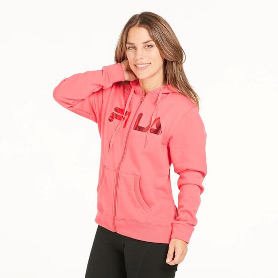 FILA Sudadera Felpa Fucsia Mujer