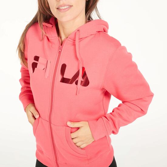 FILA Sudadera Felpa Fucsia Mujer