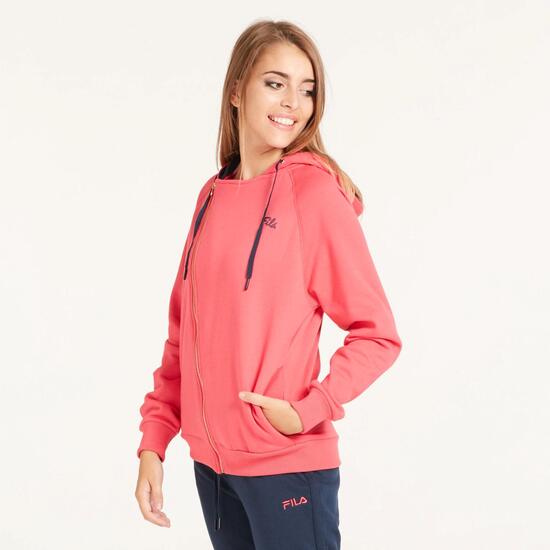 FILA Sudadera Felpa Fucsia Mujer