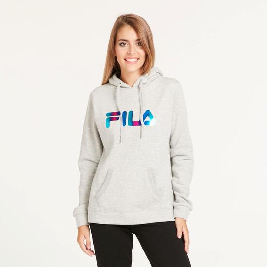 FILA Sudadera Felpa Gris Mujer