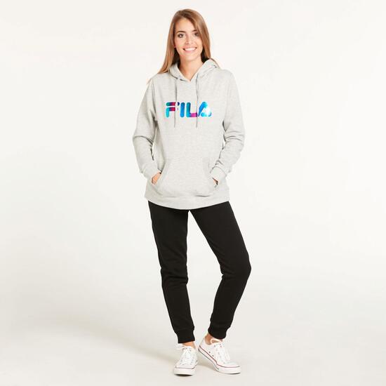 FILA Sudadera Felpa Gris Mujer