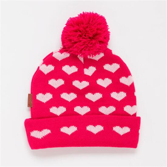 Gorro Lana BORIKEN Estampado Fucsia Mujer