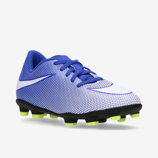 Botas Fútbol Nike Bravata Azules Niño