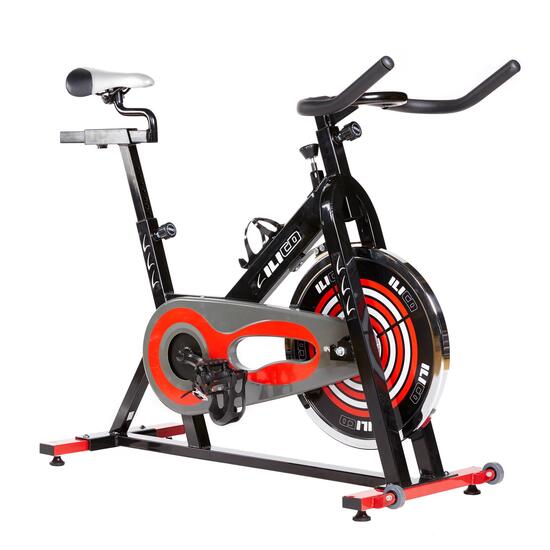 Bicicleta Spinning Piamonte ILICO Negro Rojo