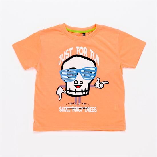 Camiseta Naranja Niño Silver Stamps (2-8)