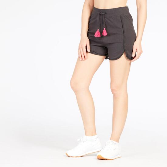 Pantalón Corto Puntilla Mujer Silver