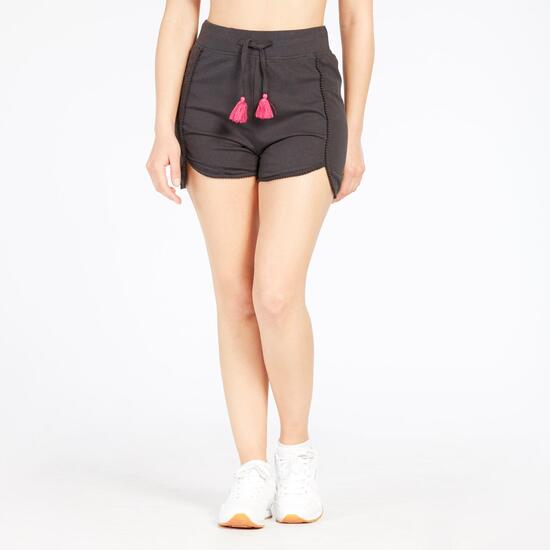 Pantalón Corto Puntilla Mujer Silver