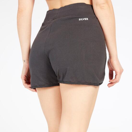 Pantalón Corto Puntilla Mujer Silver