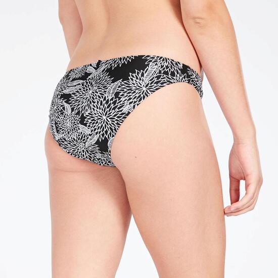 Braga Bikini Floral Negro Mujer Up