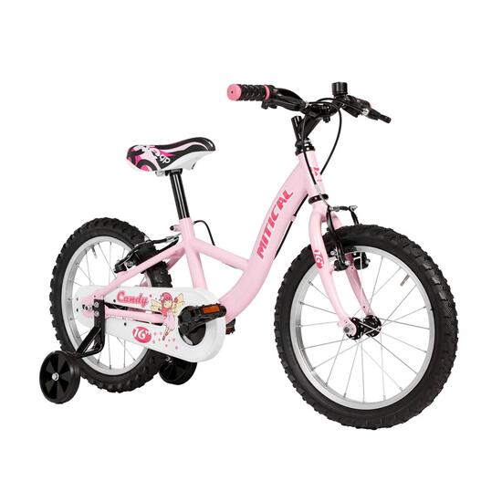 Bicicleta MITICAL 16" Blanco Fucsia Niña