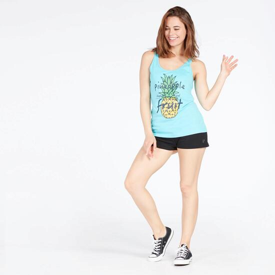 Camiseta Tirantes Celeste Mujer Up