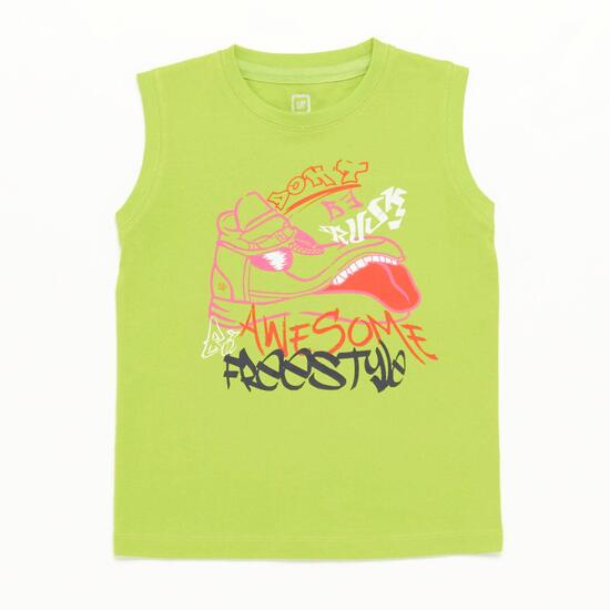 Camiseta Sin Mangas Pistacho Niño Up