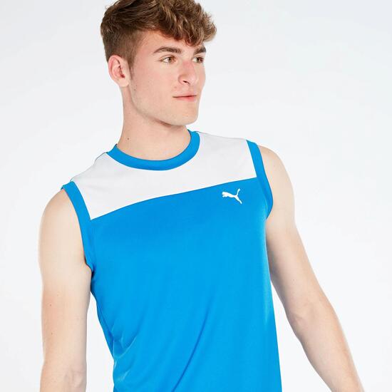 Camiseta Sin Mangas Puma Azul Hombre