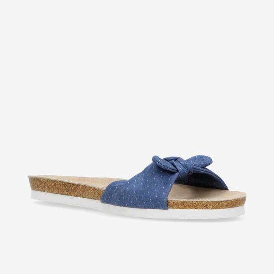 Sandalias Bio Denim Mujer Silver