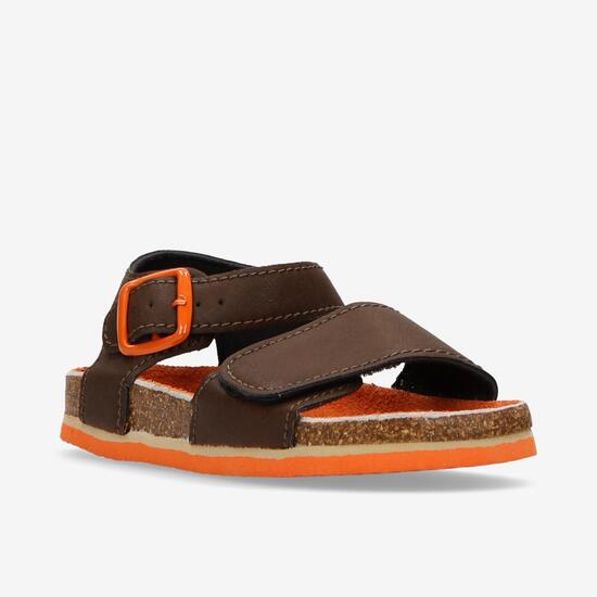 Sandalias Bio Marrones Niño Silver