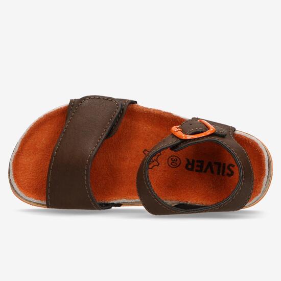 Sandalias Bio Marrones Niño Silver