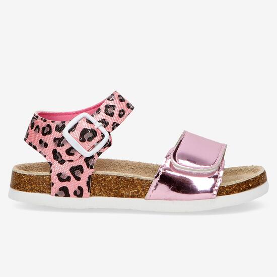 Sandalias Bio Rosas Niña Silver