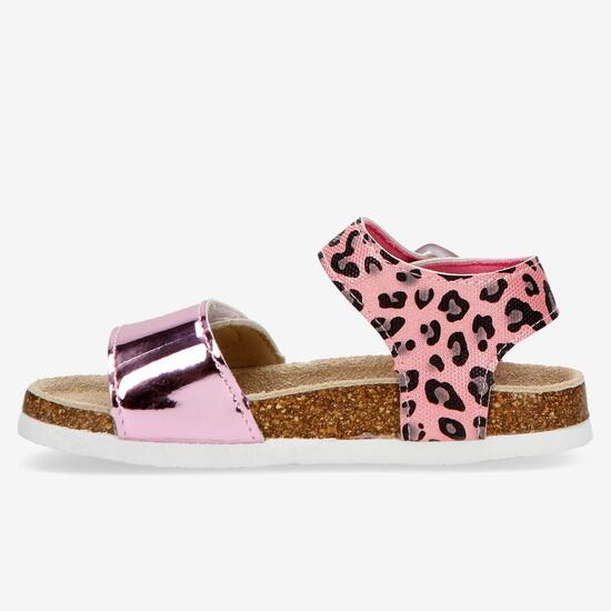 Sandalias Bio Rosas Niña Silver