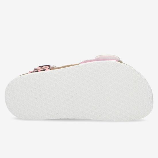 Sandalias Bio Rosas Niña Silver