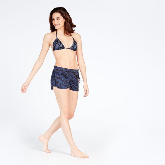 Pantalón Corto Azul Mujer Silver