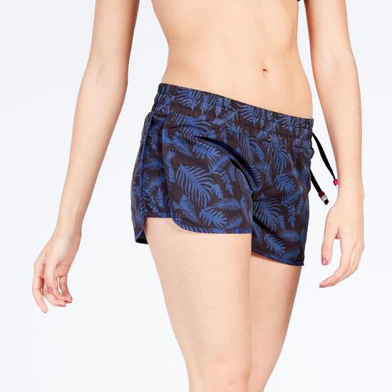 Pantalón Corto Azul Mujer Silver