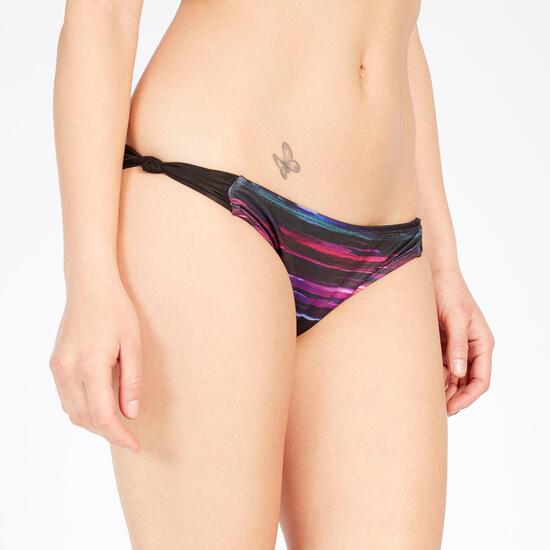 Bikini Bandeau Rayas Silver
