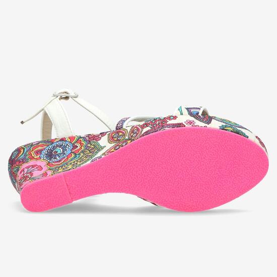 Sandalias Cuña Mujer Nicoboco Blanco
