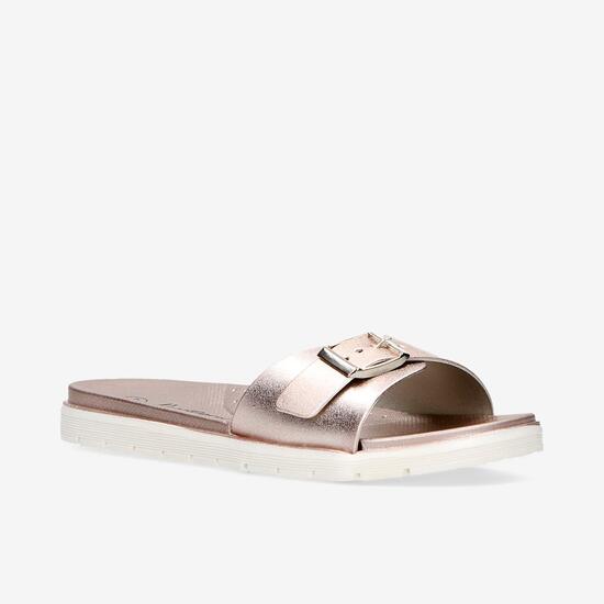 Sandalias Planas Mujer Nicoboco Fish Ocre