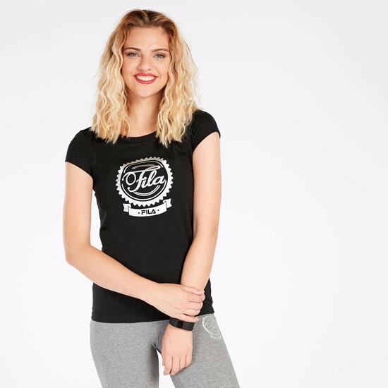 Camiseta Negra Mujer Fila Mandy