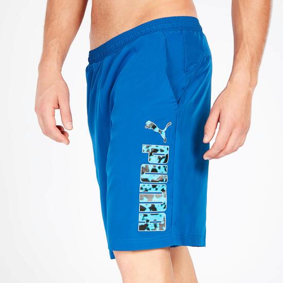 Bermuda Hombre Puma Azul Microfibra