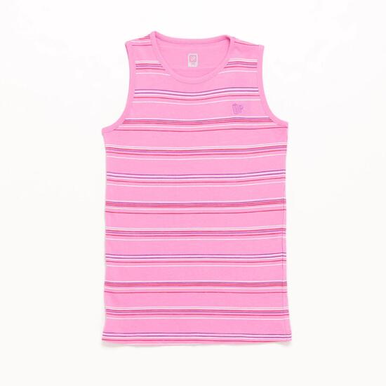 Camiseta Sin Mangas Rosa Niña Up