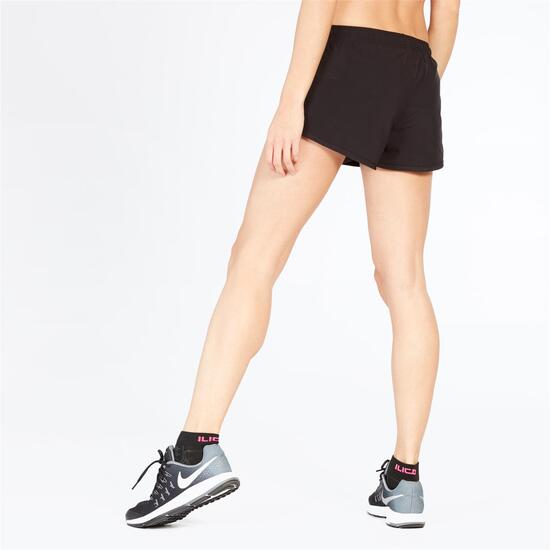 Pantalón Corto Running Negro Turquesa Mujer Ipso Combi
