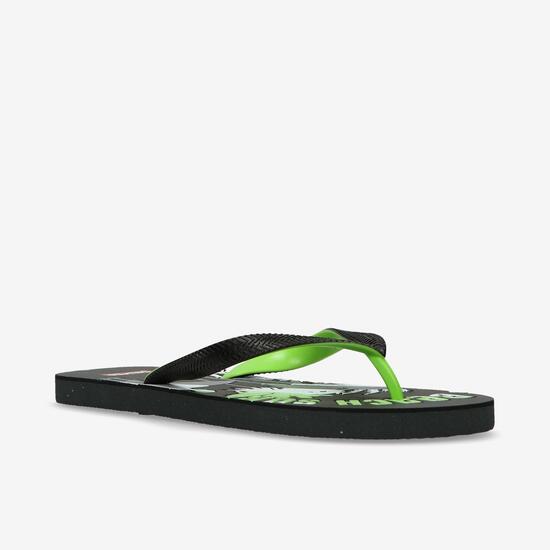 Chanclas Negras Hombre Silver