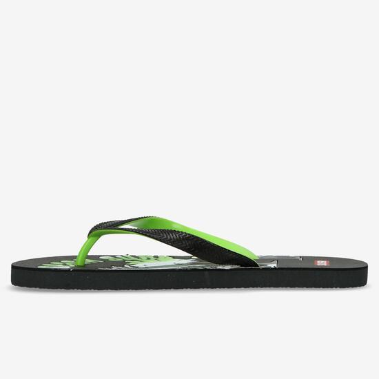 Chanclas Negras Hombre Silver