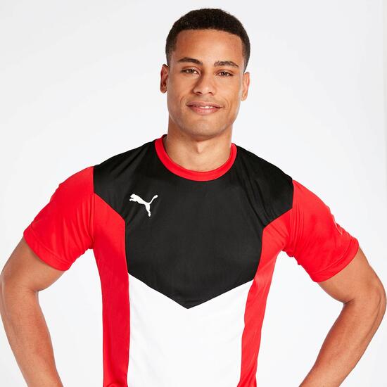 Camiseta Fútbol Puma Roja Hombre