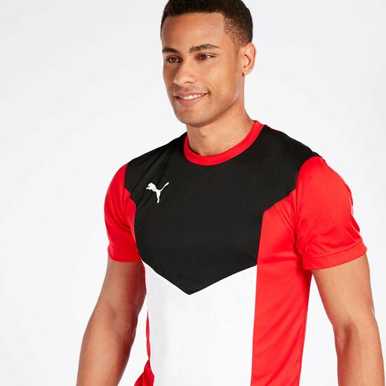 Camiseta Fútbol Puma Roja Hombre