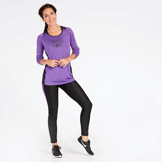 Camiseta Running Morada Ipso Combi