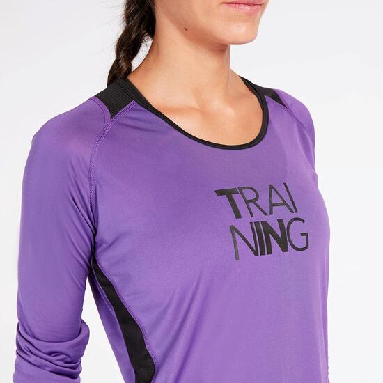 Camiseta Running Morada Ipso Combi