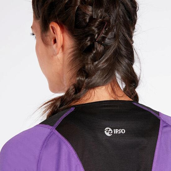 Camiseta Running Morada Ipso Combi