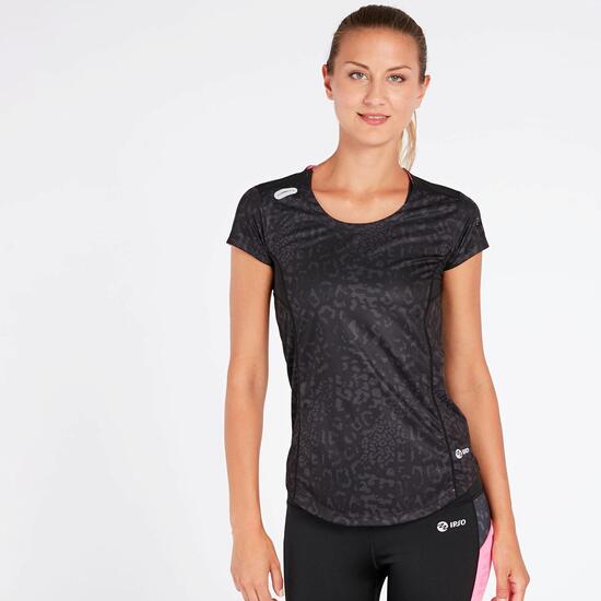 Camiseta Running Negro Mujer Ipo Experience