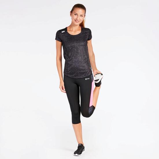 Camiseta Running Negro Mujer Ipo Experience