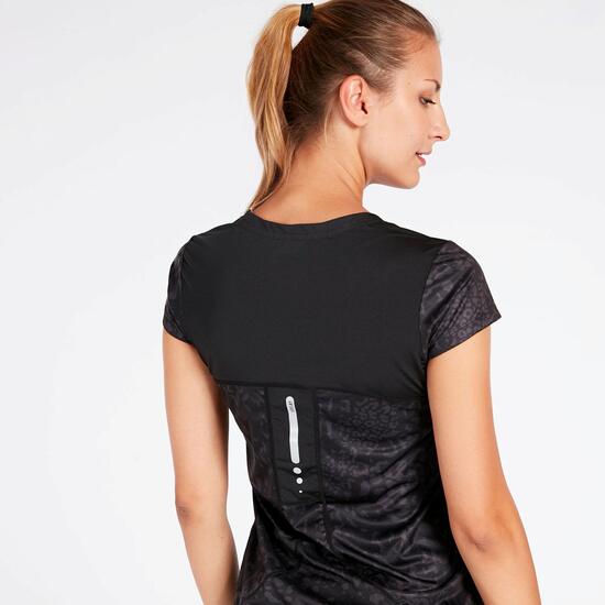 Camiseta Running Negro Mujer Ipo Experience